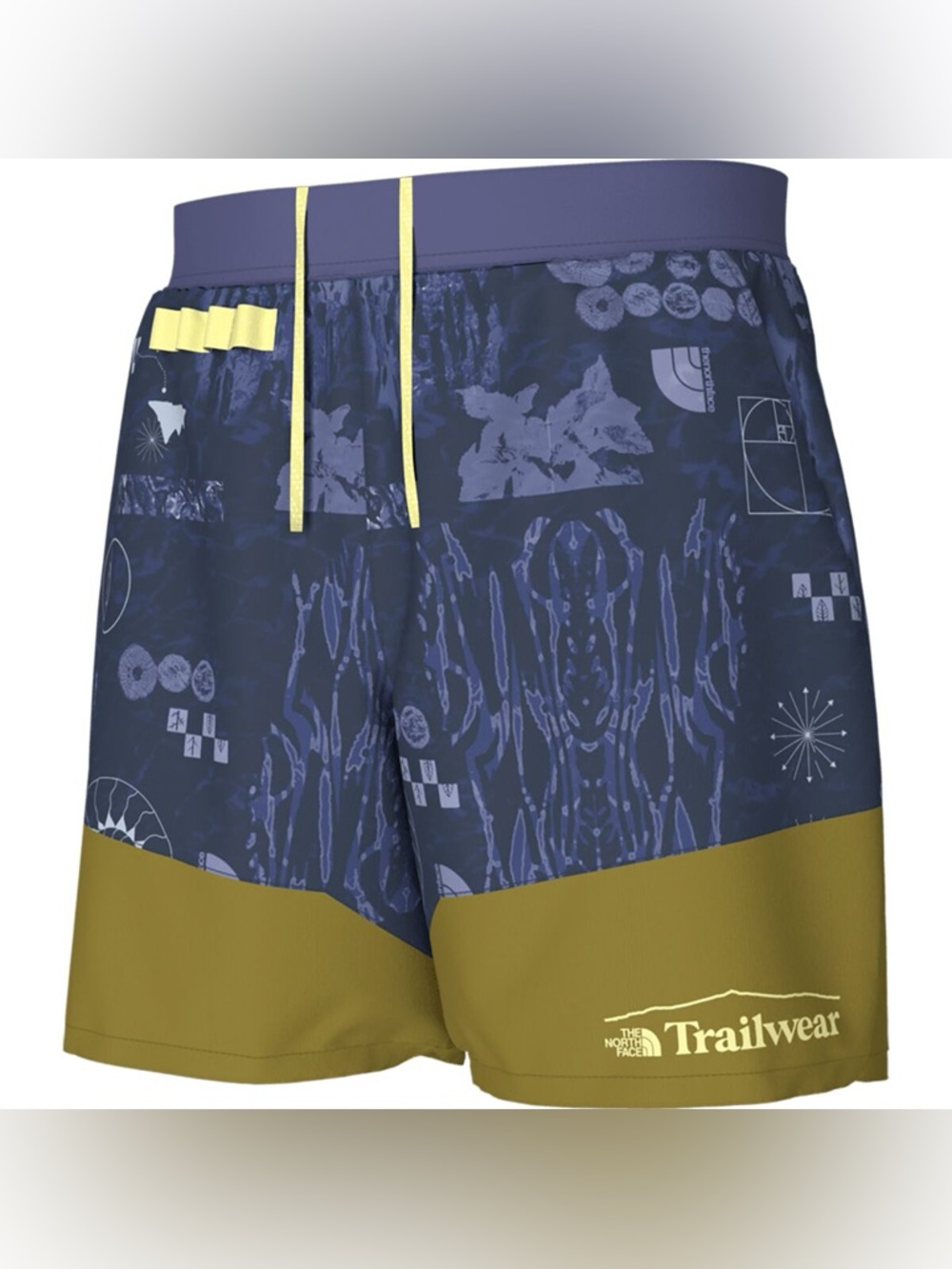 The North Face Men’s Trailwear OKT Trail Run Hike Shorts Navy & Olive